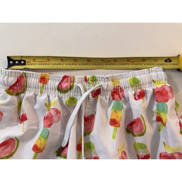 Spicy Tuna Mens Swim Trunks Size Small Popsicles Watermelon Tropical Shorts - Picture 8 of 12